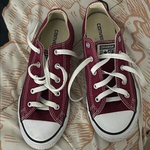 Converse Kids Burgundy Sneakers
